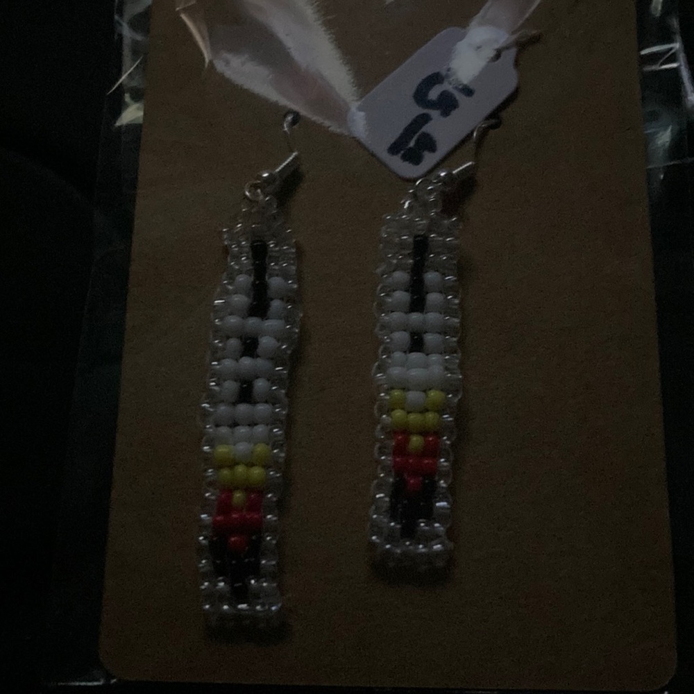 Hand made beaded earrings